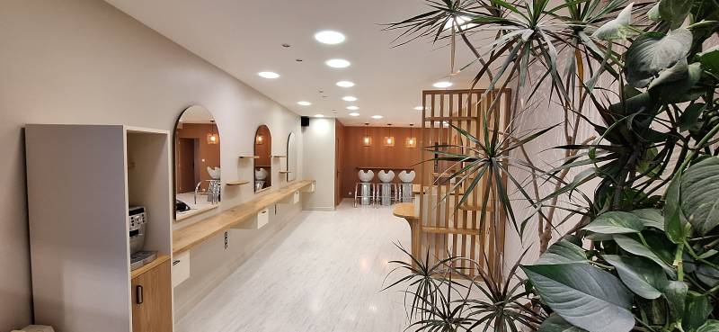 Aménagement complet d'un salon de coiffure